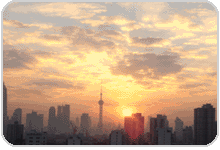 Shanghai Sonnenuntergang